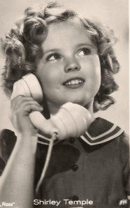 Shirley Temple on Phone