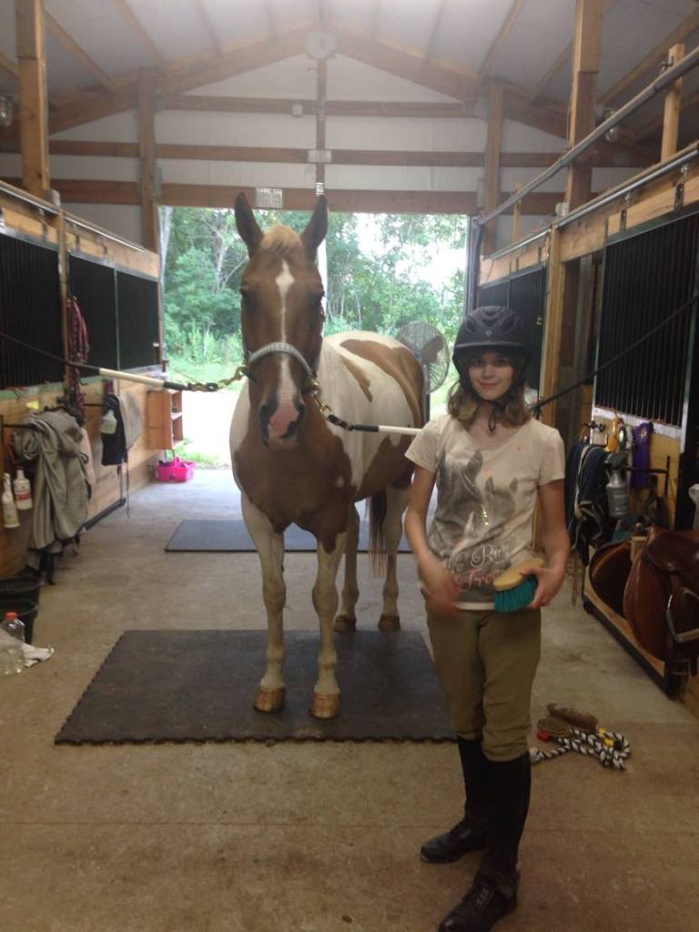 M with Duke at the Barn