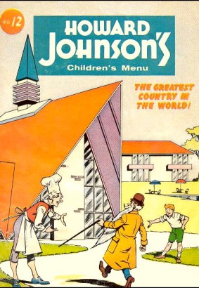 Howard Johnson Retro Menu for Children 1960s